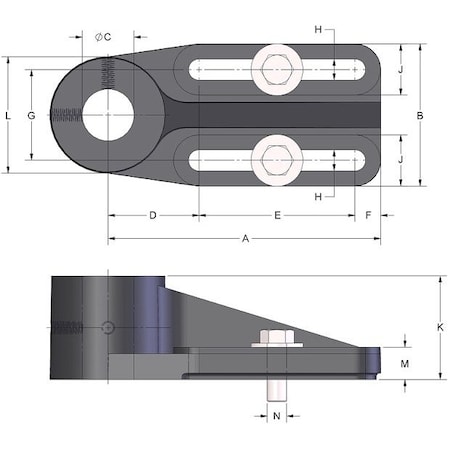 Brewer Machine & Gear HEAVY DUTY TENSIONER, Used with SO9 Shaft BB4